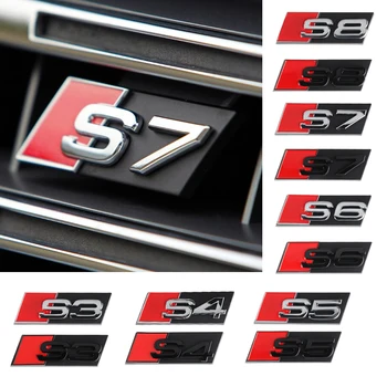 1 buc Plastic ABS Masina Grila Fata Insigna Logo-ul Pentru Audi S3 S4 S5 S6 S7 S8 Exterioare Modificare Accesorii Autocolante Decorare