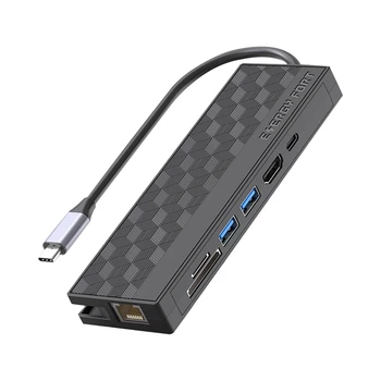 1 Bucată 7In1 USB 3.0 Docking Station USB C Hub 5Gpbs Mare Viteza de 1000Mbps Pentru Laptop