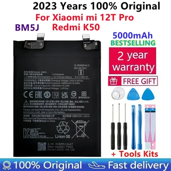 100% Original, de Înaltă Calitate Nou de Înlocuire 5000mAh Baterie BM5J Pentru Xiaomi Mi 12T Pro Redmi K50 Reale Baterii de Telefon Bateria