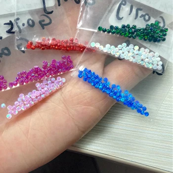 (10buc/50Pcs/Lot) 2MM Șase Culori Fund Plat Cabochon Rotund Forma Opal Sintetic Pietre prețioase Pentru Bijuterii de Turnare