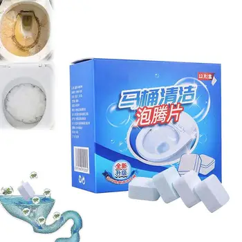 12pcs Toalete de Curățare Comprimat Efervescent de Toaleta Deodorant pentru Îndepărtarea Pata de Urina Galben Murdărie Acasă Batnroom Instrument de Curățare