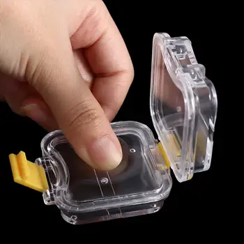 1buc Plastic Proteza Dinte Caseta cu Film de Înaltă Calitate Proteza Cutie de Depozitare Implant Dentar Membrana Dinte Cutie