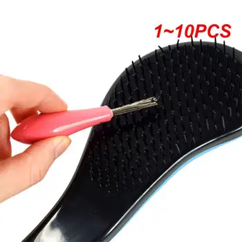 1~10BUC Mini Perie de Păr Piepteni Curat Încorporat Instrument de Plastic de Curățare pentru Îndepărtarea Mâner Perie de Păr Salon de Îngrijire a Părului Styling