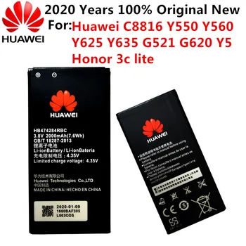 3.8 V 2000mAh HB474284RBC Pentru Huawei Honor 3C Lite C8816 C8816D G521 G615 G601 G620 Y635 Y523 Y625-U32 Y625 Y625-U51 Baterie