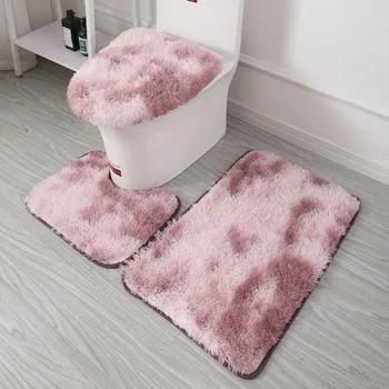 3Pcs Set de Iarna de Cald Capac Scaun de Toaletă Mat Pluș Baie, Toaletă Pad Pernă Groasă Moale Lavabil Closestool mai Cald Accesorii