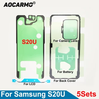 5Pcs/Lot Pentru Samsung Galaxy S20 Ultra Ecran LCD Caseta Bateriei Sticker Rama de Acoperire Lentilă aparat de Fotografiat Impermeabil Adeziv Lipici