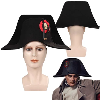 Adult Amiralul Bicorn Pălărie Franceză Căpitani Capac Napoleon Joc De Rol Cosplay Costum Accesoriu Fantezie Partid Rochie Fancy Recuzită Cadouri
