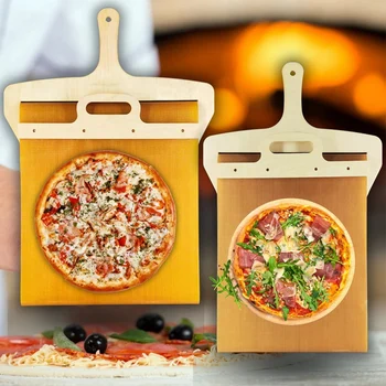 Alunecare Pizza Coaja Pala Pizza Scorrevole,Pizza Coaja Care Transferă Pizza Perfect Non-Stick