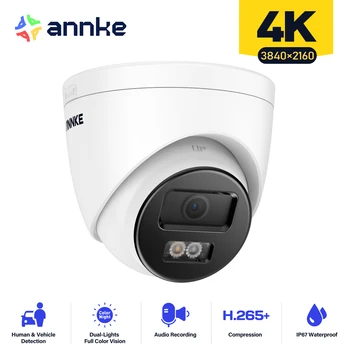 ANNKE 8MP IR Rețea Turela Camera IP cu om de Detectare a Vehiculelor 4MM Built-in microfon 4K de Securitate, camere de Supraveghere