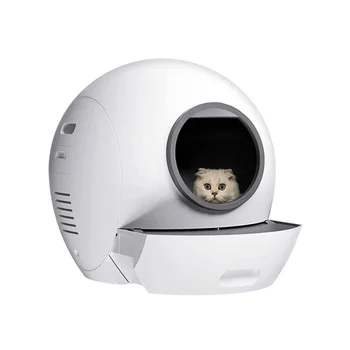 Automată Cutie Pisica Auto-Curățare Cutie pentru APLICAȚIA de Control Electronic Cat Închise Pet Toaletă