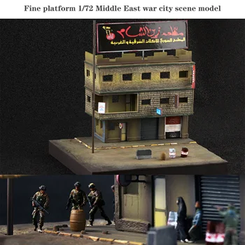 Bine platforma 1/72 război Orientul Mijlociu oraș scena modelul stabilit Militare nisip masă P0217 Colorate produs finit model
