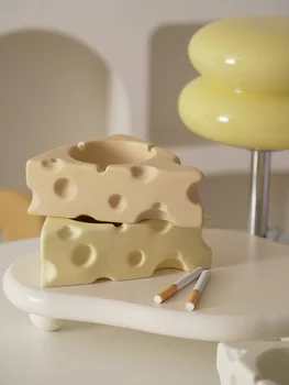 Brânză scrumiera birou ceramică high-end ornamente decorative