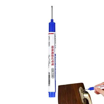 Cap Lung Groapă Adâncă Marker Nas Lung Mecanice Pen Gaură Marker Colorat Rezistent La Apa Tâmplar Cerneală Marker Pentru Sticlă