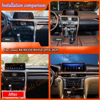 Carplay Wireless Pentru Lexus RX RX350 RX450 2016-2020 Android Auto Airplay Automată Mașină a Juca Interfață