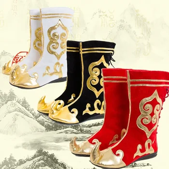 chinese mongolă cizme sun wu kong cosplay pantofi monkey king pantofi spadasin cavaler cosplay minorităților naționale de dans cizme