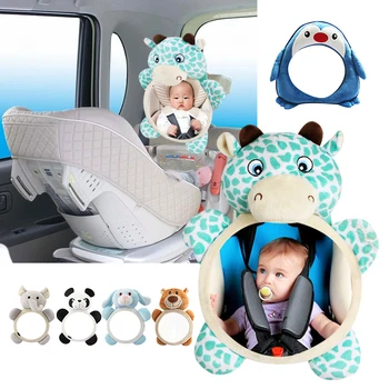 Copil drăguț Confruntă Spate Oglinzi Reglabile Safety Car Baby Oglinda din Spate a Scaunului Tetiera Retrovizoare Oglinda Auto de Siguranta pentru Copii Copil
