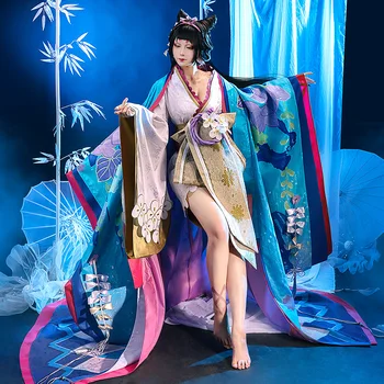 COSLEE Joc Onmyoji SP Huaniaojuan Ka Cyou Fuu Ge Tsu Kimono Dress Costum Cosplay Costum de Halloween Pentru Femei NOU