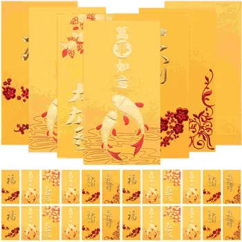 Culoare De Aur Festivalul De Primăvară Din China Plicuri Roșu Chinez Bani De Buzunar De Anul Nou Binecuvântare Sac De Bani Cadou De Anul Nou