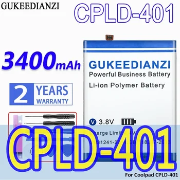De mare Capacitate GUKEEDIANZI Baterie CPLD-401 3400mAh Pentru Coolpad CPLD 401 CPLD401 Baterii de Telefon Mobil