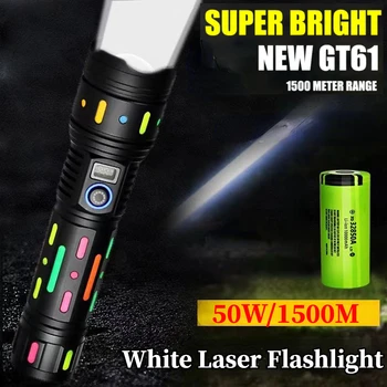 De mare Putere, Gama de LED-uri Lanterna cu Fluorescente Film Puternic cu Zoom în aer liber Tactice Lanterna cu Putere de Afișare