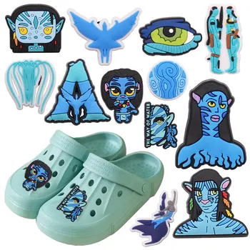 De Vânzare la cald 1-12buc Pantofi de Crocodil Farmece Avatar Albastru Na ' vi Pandora Ocean Accesorii PVC Papuci de Decor Pentru Croc Jibz X-mas Cadou