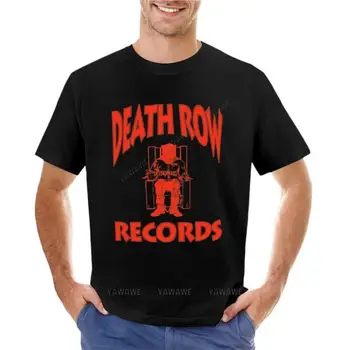 Death Row Records - Versiune Roșu T-Shirt gol tricouri uscare rapidă tricou negru t shirt pentru barbati