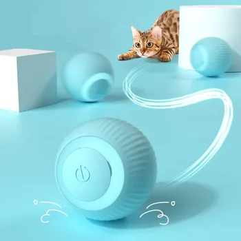 Electric Cat Jucării Automate de Rulare Smart Glow Interactive Jucarii pentru animale de Companie Tren Pisici Pentru a Prinde Pisoi în Sălbăticie, Jucarii de Interior, Jucarii pentru animale de Companie