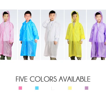 EVA Moda de culoare Mată Copil Pelerina de ploaie Fată Și Băiat Cordon de Ploaie în aer liber, Drumeții Călătorie Haina de Ploaie Pentru Copii