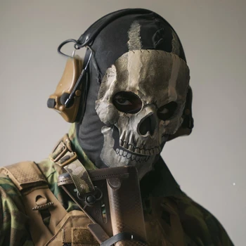 Fantoma Masca Craniu Call of Duty Cosplay Costum de Groază Masca Halloween Cosplay articole de acoperit capul Pălării Casca din Latex Efectua Partid Prop