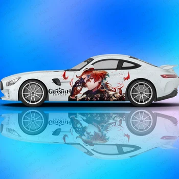 Genshin Anime Decalcomanii Auto Partea Grafica Folie De Vinil Modificat Piese Auto Autocolante Auto Joc Livrea Model Personalizat Decalcomanii