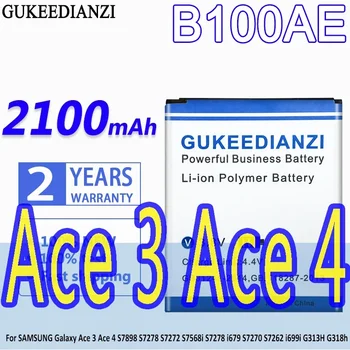 GUKEEDIANZI Baterie B100AE 2100mAh Pentru SAMSUNG Galaxy Ace 3 4 S7898 S7278 S7272 S7568i