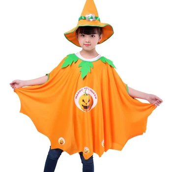Halloween Fata Mantie cu Pălărie Copii Costume de Teroare Dovleac Cosplay Crăciun Băieți Petrecere Cape