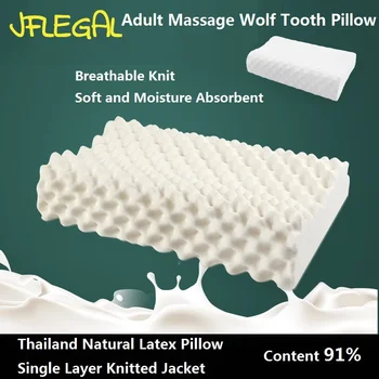 JFLEGAL Thailanda Perna Latex pentru Dureri de Gat Proteja Vertebrele de Îngrijire a Sănătății Masaj Ortopedice Perne pentru Dormit pentru Dormitor