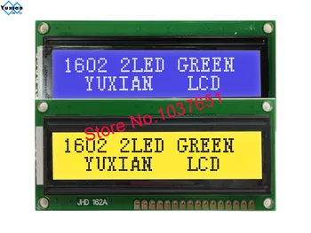 JHD162A 1602 2 LED Backlight Display Lcd Module STN albastru verde 5v HD44780