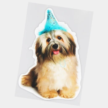 JuYouHui Exterior Accesorii Decal Fericit Câine cu Limba Decorare a Corpului Animal Masina Autocolant Vinyl Decals