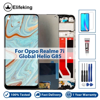 LCD Pentru Oppo Realme 7i Global Helio G85 Display Touch Screen Digitizer Telefon Mobil Înlocuirea Ansamblului Cu Instrumente Gratuite