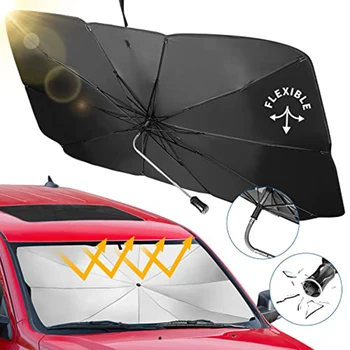Masina de Parbriz parasolar Razele UV și Căldură Parasolar Protector Pliabil Reflector Umbrela Brella Scut（145x80cm