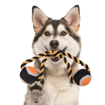 Mesteca Coarda Caini Jucarii Portabil De Lungă Durată Jucărie Pentru Formare Agresiv Câini Multifunctional Catelus Interactiv De Slefuire Dinți Jucărie