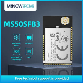 Minewsemi nRF52811 Smart Home Zigbee Wireless de 2.4 GHz Transmițător MS50SFB3 IPEX Receptor Bluetooth 5.1 Modulul cu Ultra-low