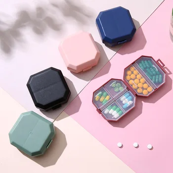 Mini-Pilula Organizator Portabil 6 Grilă Compartimentul De Călătorie Cazemata Stil Nordic Distribuitor Cutii Cu Medicamente De Distribuire Trusa Medicala