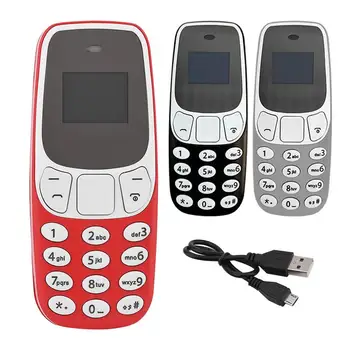 Mini Telefon Mobil in Miniatura Dual SIM Telefon Mobil Cu Mp3 Player Mini de Buzunar, Telefoane Mobile Pentru Copil Senior Adulți Pentru Acasă