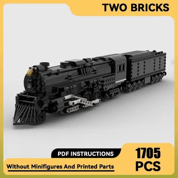 Moc Cărămizi de Construcție de Model de Tren Pere Marquette 1223 Locomotiva Tehnologie Blocuri Modulare Cadouri de Crăciun, Jucării DIY Seturi de Asamblare