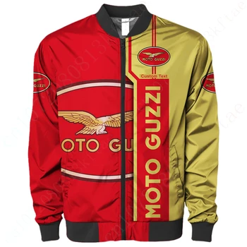 Moto Guzzi Gros Paltoane Jachete Pentru Bărbați Îmbrăcăminte Techwear Uniforma de Baseball 3D Canadiană Harajuku Parka Jacheta Bomber Jacket