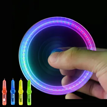 Multifuncțional LED Flash Pen Degetelor Spinner Scuti de Stres Jucării de Mână Spinner Pen Papetărie de Birou