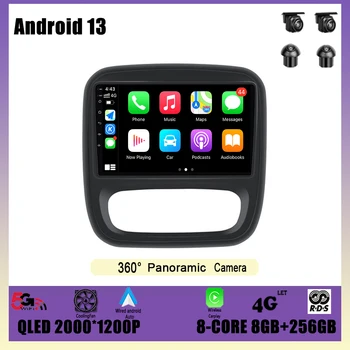 Navigare GPS DSP Carplay WIFI Android 13 Radio Auto Multimedia Player Pentru Renault Trafic 3 2014 - 2021