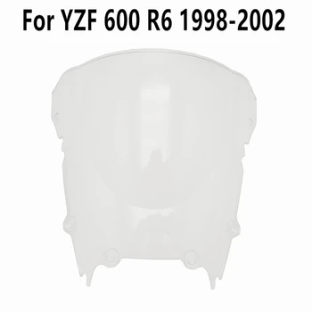 Negru Clar Parbriz Pentru Yamaha R6 636 1998-1999-2000-2001-2002 se Potrivesc YZF 600 de Vânt Deflectore Parbriz Convenția