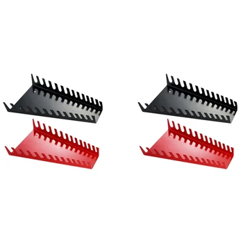 Nou-4 bucăți de Metal Cheie Organizator - Premium Cheie Titularul Tava, Montat pe Perete, Soluții de Stocare Pentru Cheie 2 Red & 2Black