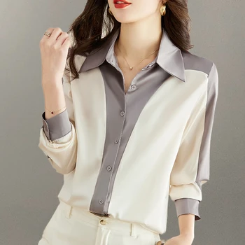 Noua Moda Elegant Doamnelor Tricouri Franța stil de Culoare Împletit Femei Bluze de Primavara Toamna cu Maneca Lunga Topuri de sex Feminin Mujer Blusas
