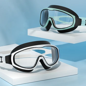 Ochelari de înot Mare Rama de Silicon Ajustabil Înot Ochelari Optic rezistent la apa Anti-UV Piscină pentru Adulți Înot Ochelari Ochelari Accesoriu
