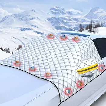 Parbriz Cu Capac Pentru Gheata Si Zapada Accesorii Auto Îngroșat Soare Umbra Ferestrei Din Față Frost Pătură Magnetice Mașina De Zăpadă Gheață Protector